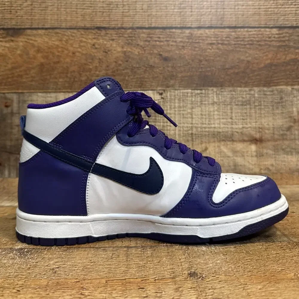 Nike Dunk High GS High Top Shoes Electro Purple Midnight Navy Size 6 6Y
